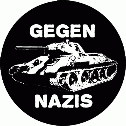 Gegen Nazis - Panzer Button