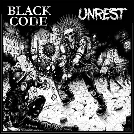 Unrest / Black Code - Split LP